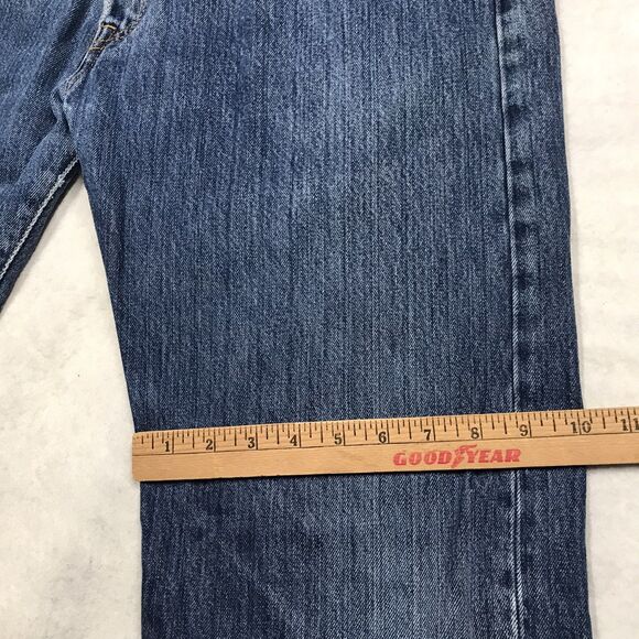 Y2K LEVIS 501 Jean Men 36X32 (38/34 tag) Button Fly Medium Wash Straight Leg - Picture 8 of 16